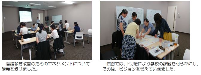 平成30年度　島根県看護教員継続研修「組織力を高める研修」を開催しました