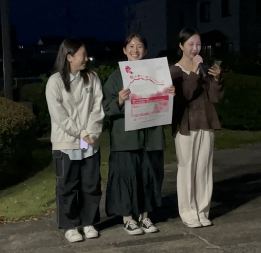 アウェアネスカラーの点灯式を行いました！